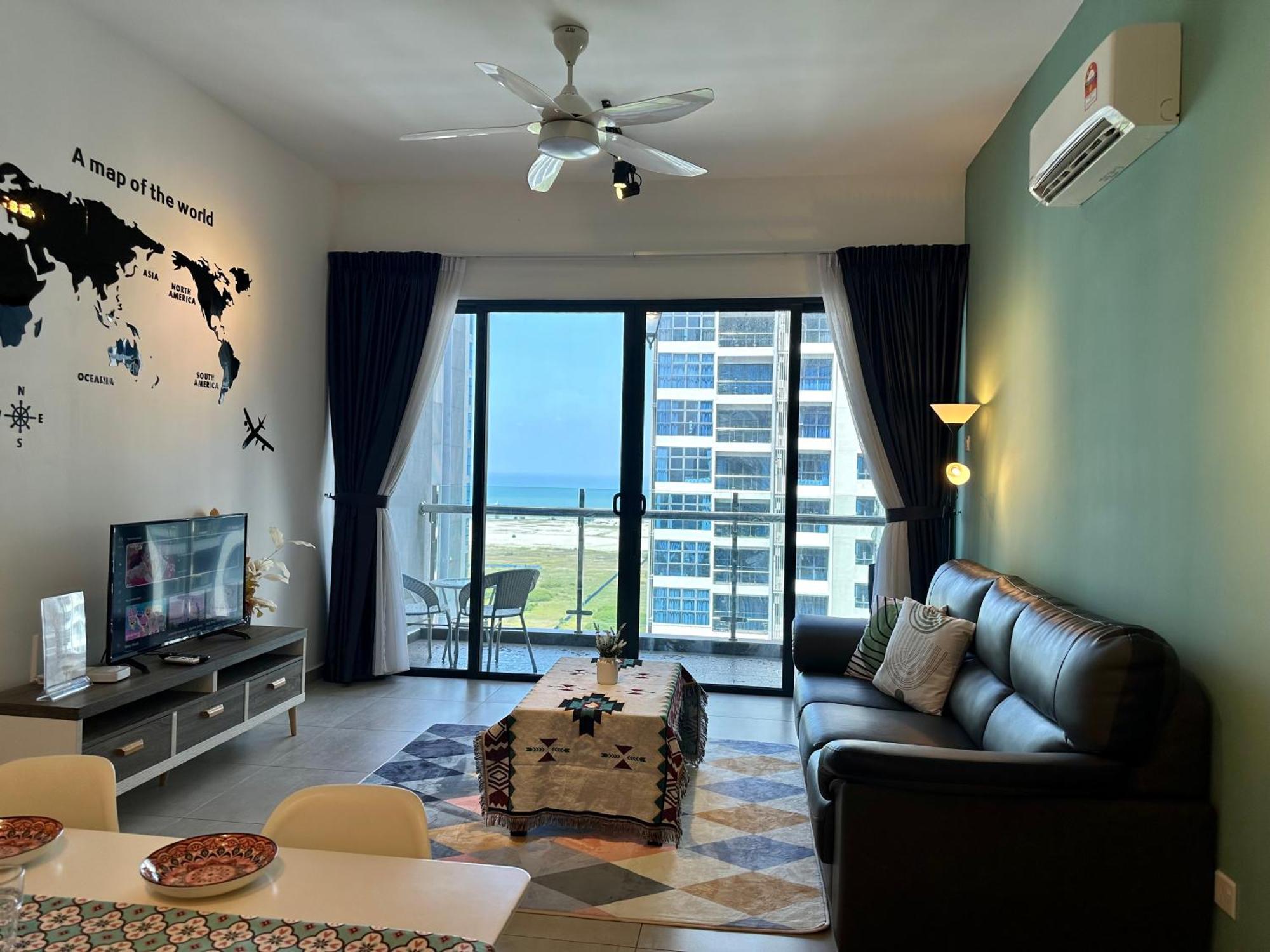 Pangsapuri Atlantis Residences Seaview I Poolview Free Wi-fi Parking
